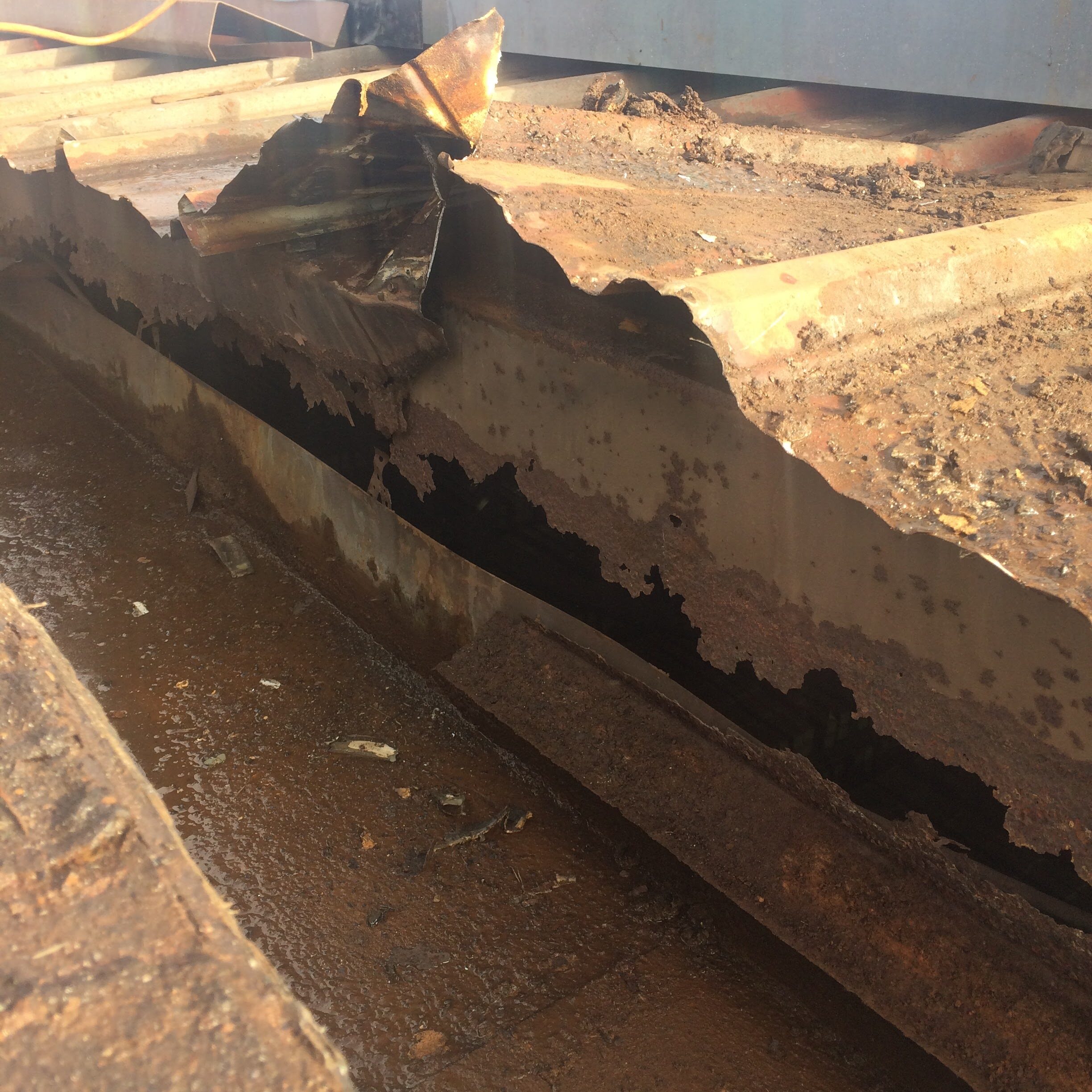 Rotted Internal Rain Gutter Rotted Internal Rain Gutter