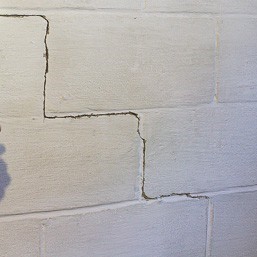 cracked cinder block wall cracked cinder block wall