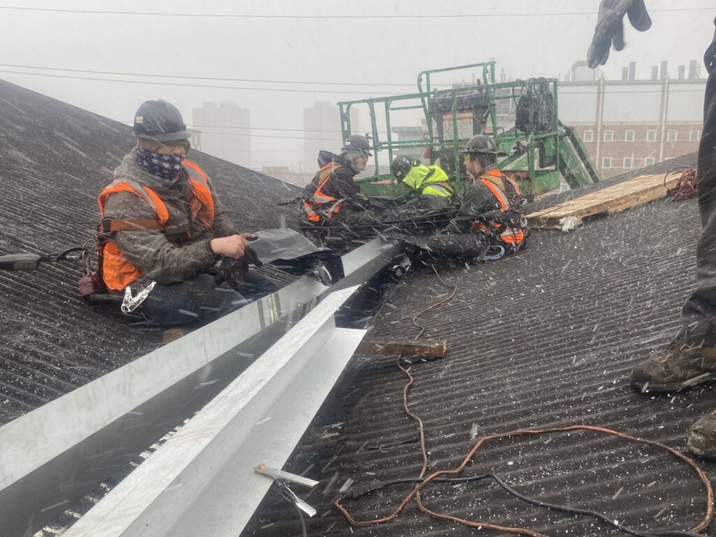 Commercial Roof System Winter Installation Commercial Roof System Winter Installation